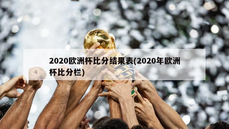 2020欧洲杯比分结果表(2020年欧洲杯比分栏)