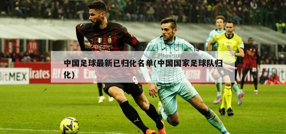中国足球最新已归化名单(中国国家足球队归化)